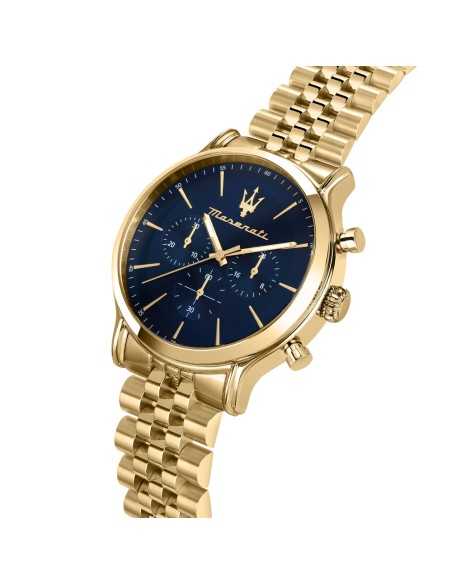 Orologio MASERATI uomo Epoca cronografo oro / blu Limited Ed.