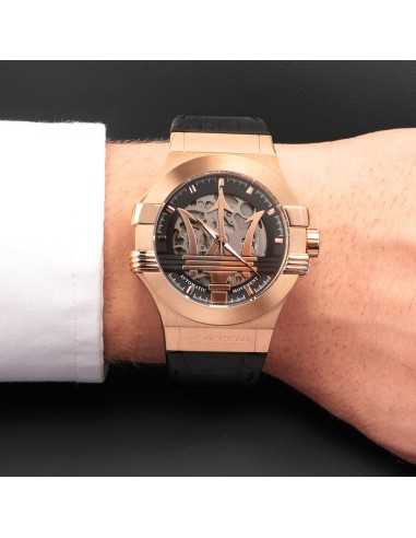 Orologio MASERATI Uomo Potenza Automatico Pelle...