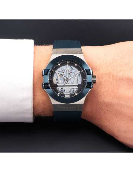 Maserati Potenza – Orologio Uomo Automatico Gomma Blu (R8821108032)