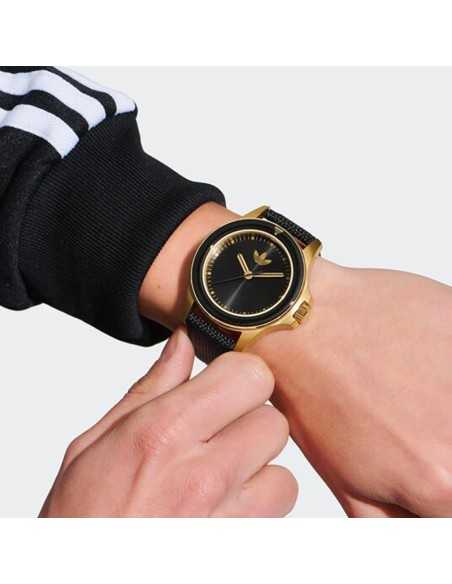 Orologio ADIDAS uomo EXPRESSION ONE pelle nero / dorato