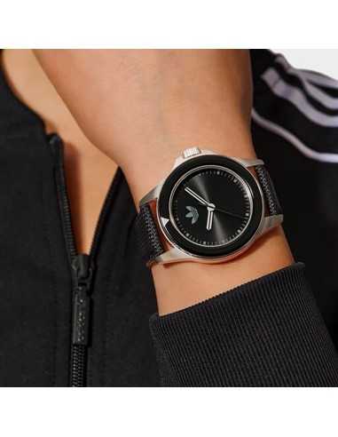 Orologio ADIDAS uomo EXPRESSION ONE pelle nero...