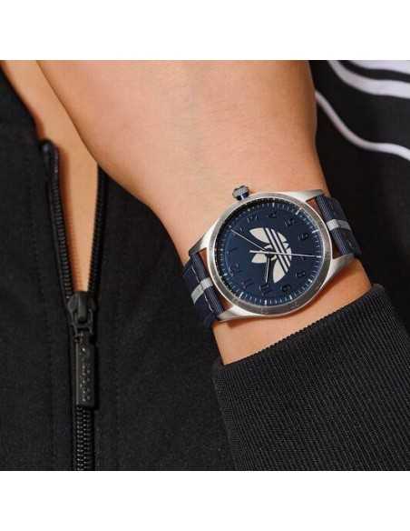 Orologio ADIDAS uomo CODE FOUR tessuto blu / grigio