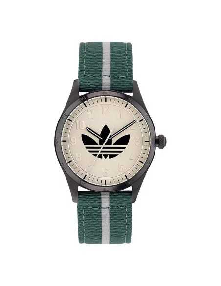Orologio ADIDAS uomo CODE FOUR tessuto verde / beige