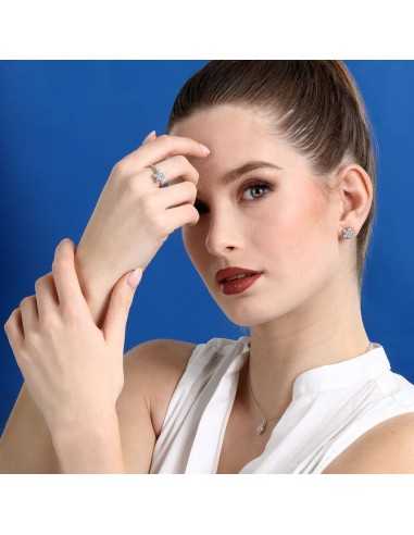 Anello MORELLATO donna Tesori argento / pietre blu