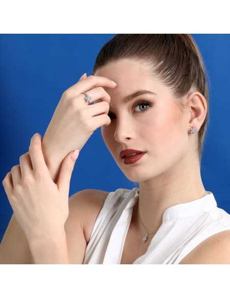 Anello MORELLATO donna Tesori argento / pietre blu