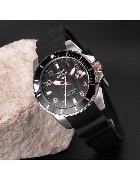 Sector 450 – Orologio Uomo Nero con Cinturino in Silicone (R3251276006)