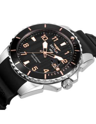 Sector 450 – Orologio Uomo Nero con Cinturino...