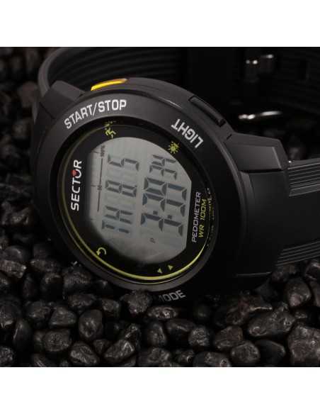 Orologio Sector EX-37 Digitale da Uomo Nero Multi-Funzione