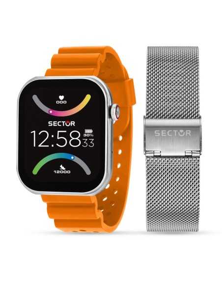Smartwatch Sector S-03 Digitale Multi-Funzione Mesh Arancione