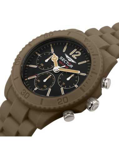 Orologio SECTOR uomo Diver multi gomma marrone...
