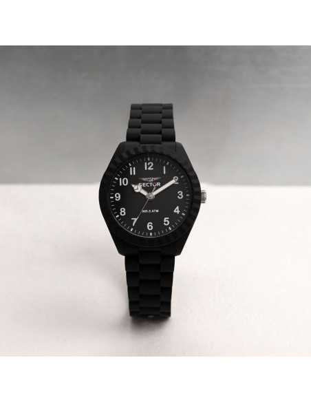 Orologio SECTOR unisex Diver tempo gomma nero