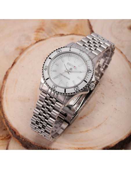 Orologio Sector 230 Donna Solo Tempo Acciaio / Bianco