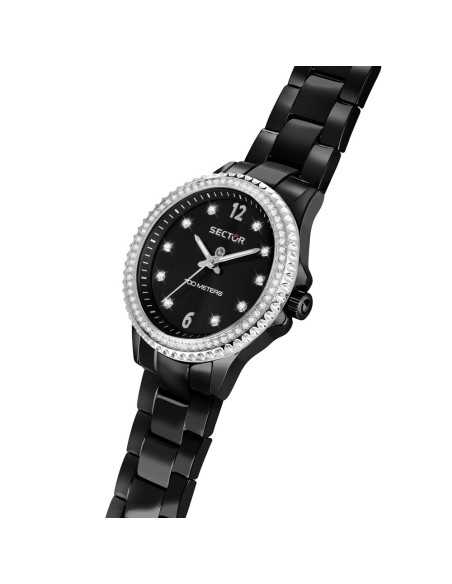 Orologio Sector 230 Donna Acciaio Nero / Cristalli (R3253161535)