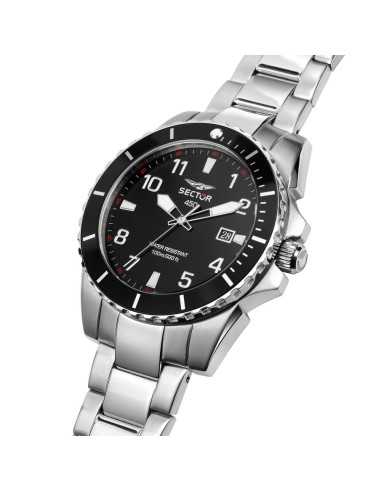 Orologio SECTOR Uomo 450 Data Acciaio Nero