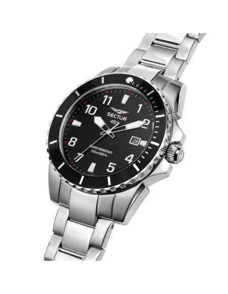 Orologio SECTOR Uomo 450 Data Acciaio Nero