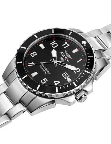 Orologio SECTOR Uomo 450 Data Acciaio Nero
