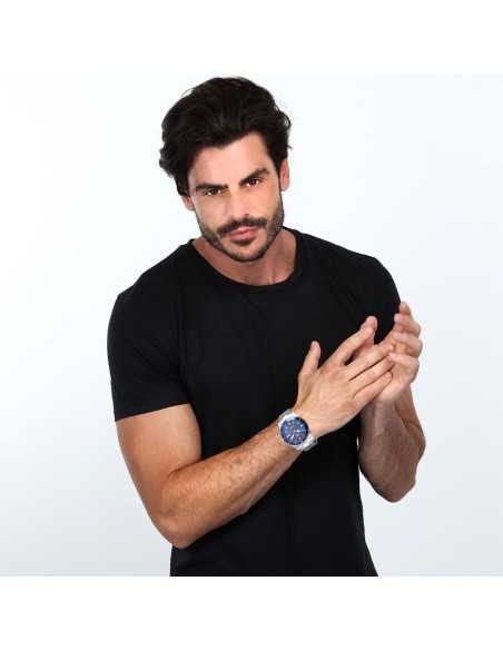 Orologio SECTOR Uomo 450 Datario Acciaio Blu