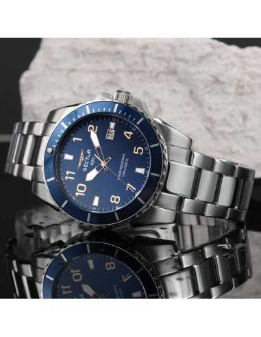 Orologio SECTOR Uomo 450 Datario Acciaio Blu