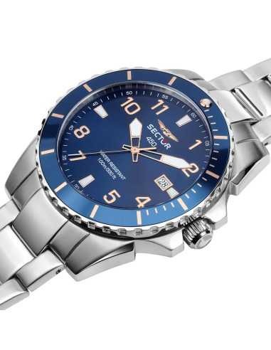 Orologio SECTOR Uomo 450 Datario Acciaio Blu