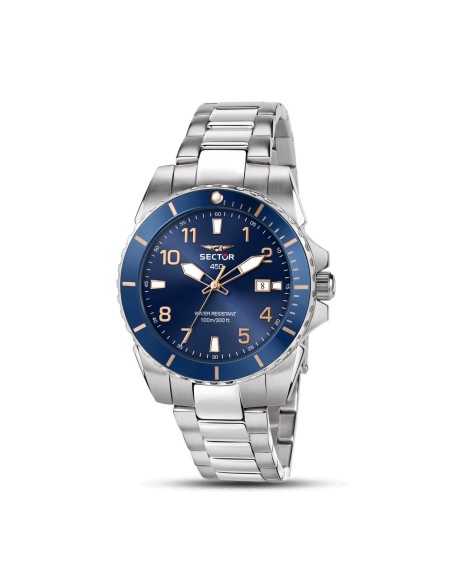 Orologio SECTOR Uomo 450 Datario Acciaio Blu