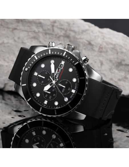 Orologio SECTOR Uomo 450 Cronografo Gomma Nero