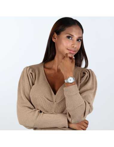 Orologio MASERATI Donna Epoca Solar Acciaio Bianco