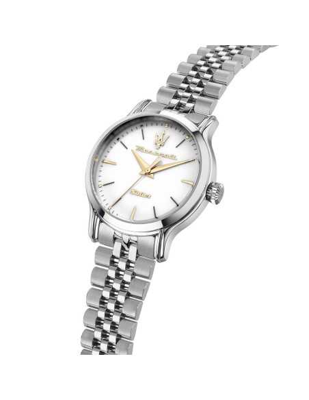 Orologio MASERATI Donna Epoca Solar Acciaio Bianco