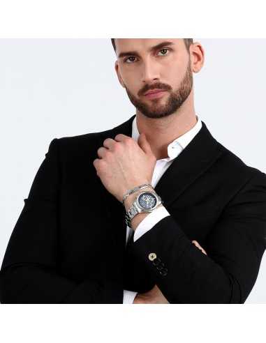 Orologio MASERATI Uomo Successo Acciaio Blu con...