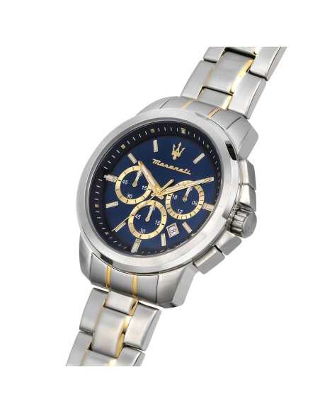 Orologio MASERATI Uomo Successo Acciaio Blu con Bracciale