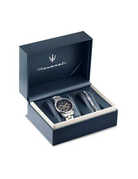 Orologio MASERATI Uomo Successo Acciaio Blu con Bracciale