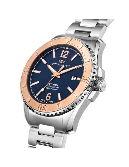 Philip Watch Amalfi Diving Automatic  –  Blu & Lunetta Oro Rosa (R8223218004)