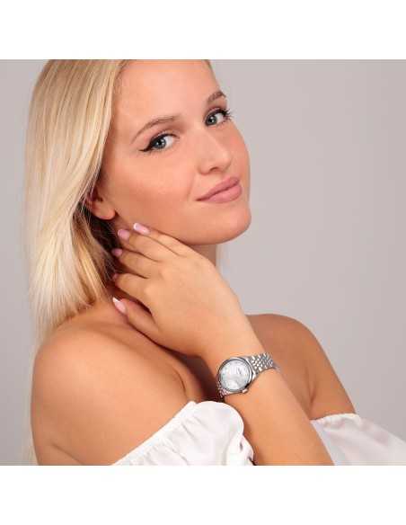 Philip Watch Roma – Orologio Donna Acciaio/Bianco con Diamanti (R8253217501)