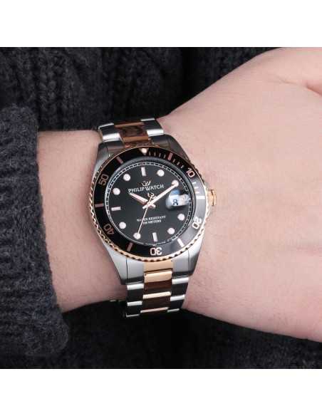 Orologio PHILIP WATCH Caribe Uomo Acciaio Bicolore / Nero