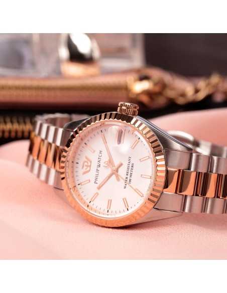 Orologio PHILIP WATCH Caribe Donna Datario Bicolore / Bianco