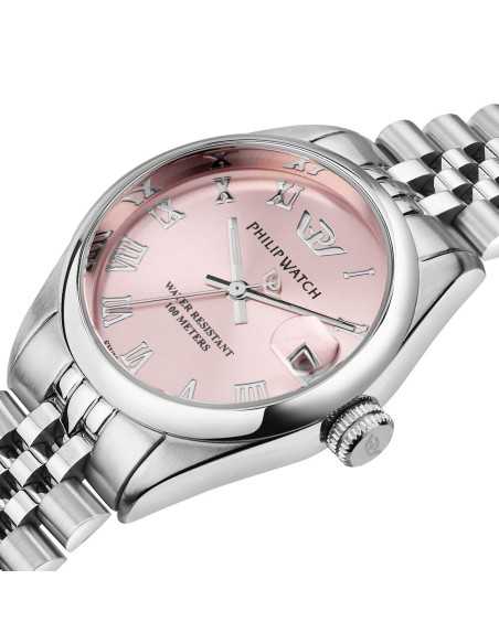 Philip Watch Caribe – Orologio Donna Rosa con Bracciale Silver (R8253597622)