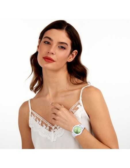 Orologio MORELLATO donna Superga gomma bianco / verde