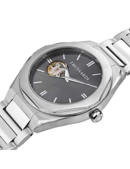 Orologio TRUSSARDI uomo Brink Automatico acciaio / grigio