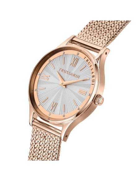Orologio TRUSSARDI donna T-star oro rosa mesh / bianco