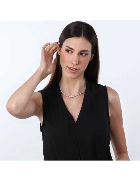Collana MORELLATO donna Tesori Tennis argento 925 - cristalli bianchi
