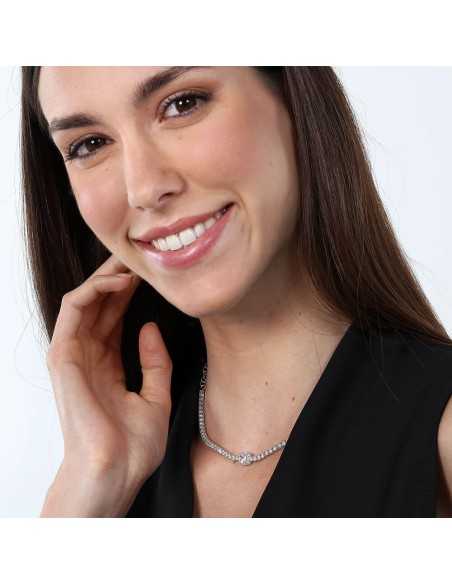 Collana MORELLATO donna Tesori Tennis argento 925 - cristalli bianchi