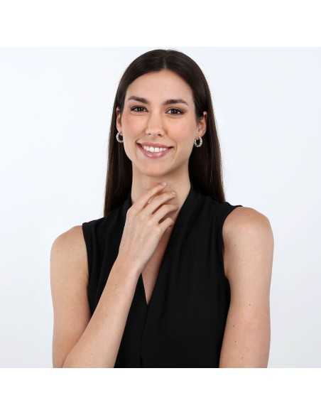 Orecchini MORELLATO donna Tesori argento 925 - cristalli bianchi