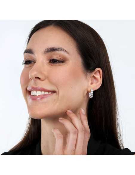 Orecchini MORELLATO donna Tesori argento 925 - cristalli bianchi