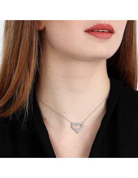 Collana MORELLATO donna Tesori argento 925 - cuore bianco