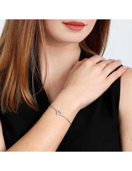 Bracciale MORELLATO donna Tesori argento 925 - cuore bianco