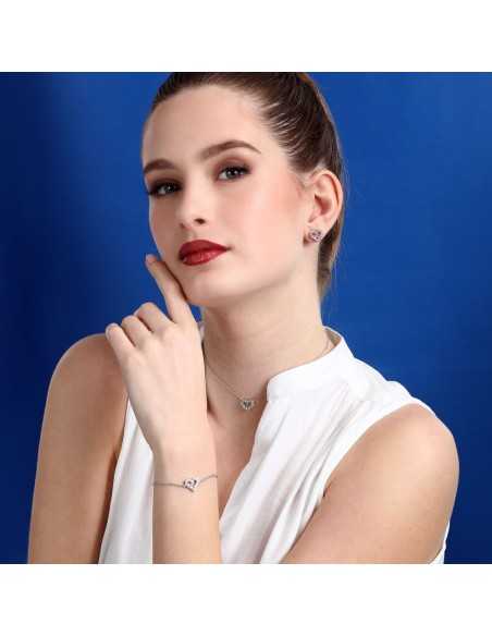 Bracciale MORELLATO donna Tesori argento 925 - cuore bianco