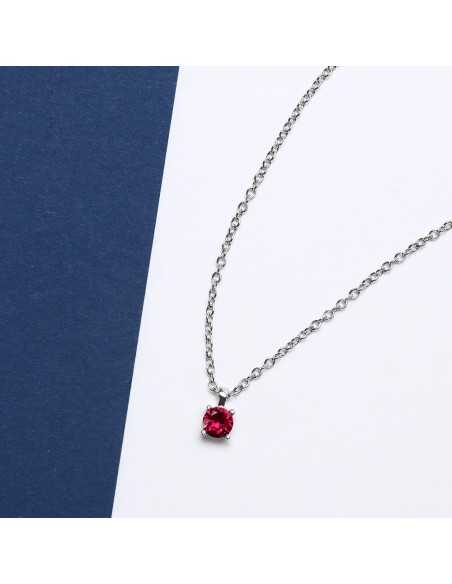 Pendente MORELLATO donna Tesori arg. 925 - cristallo rosso