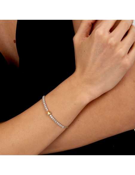 Bracciale MORELLATO donna Tesori arg. 925 - tennis pietra gialla