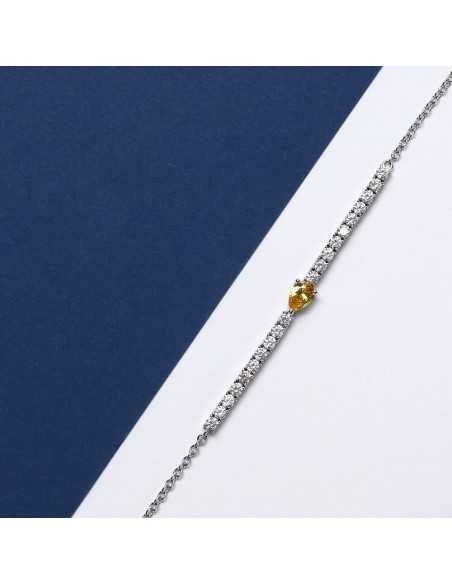 Bracciale MORELLATO donna Tesori arg. 925 - tennis pietra gialla