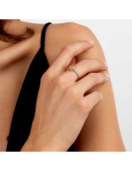 Anello MORELLATO donna Tesori arg. 925 - pietra gialla