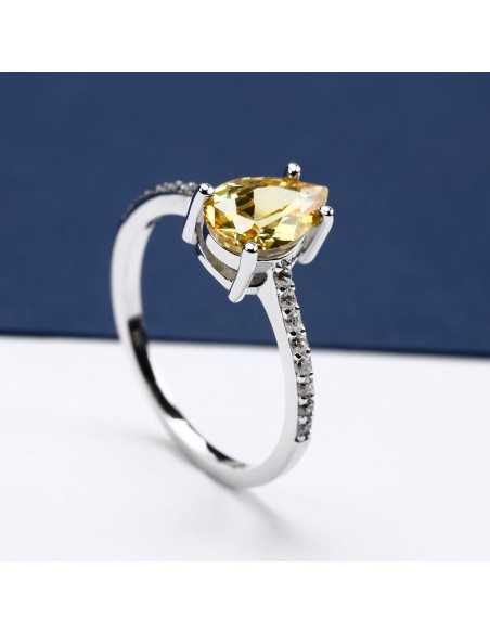 Anello MORELLATO donna Tesori arg. 925 - pietra gialla